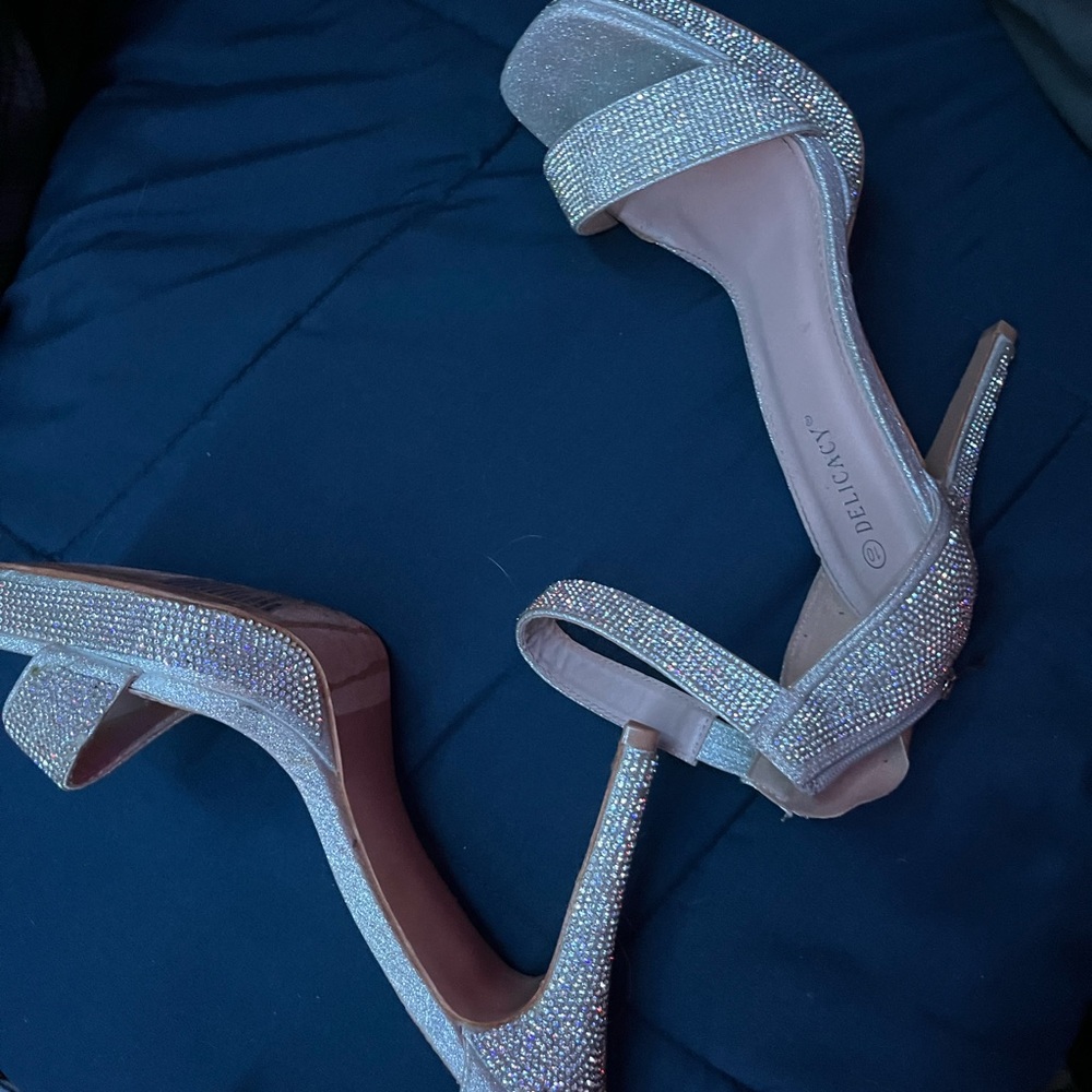 Size 9.5 rhinestone high heels